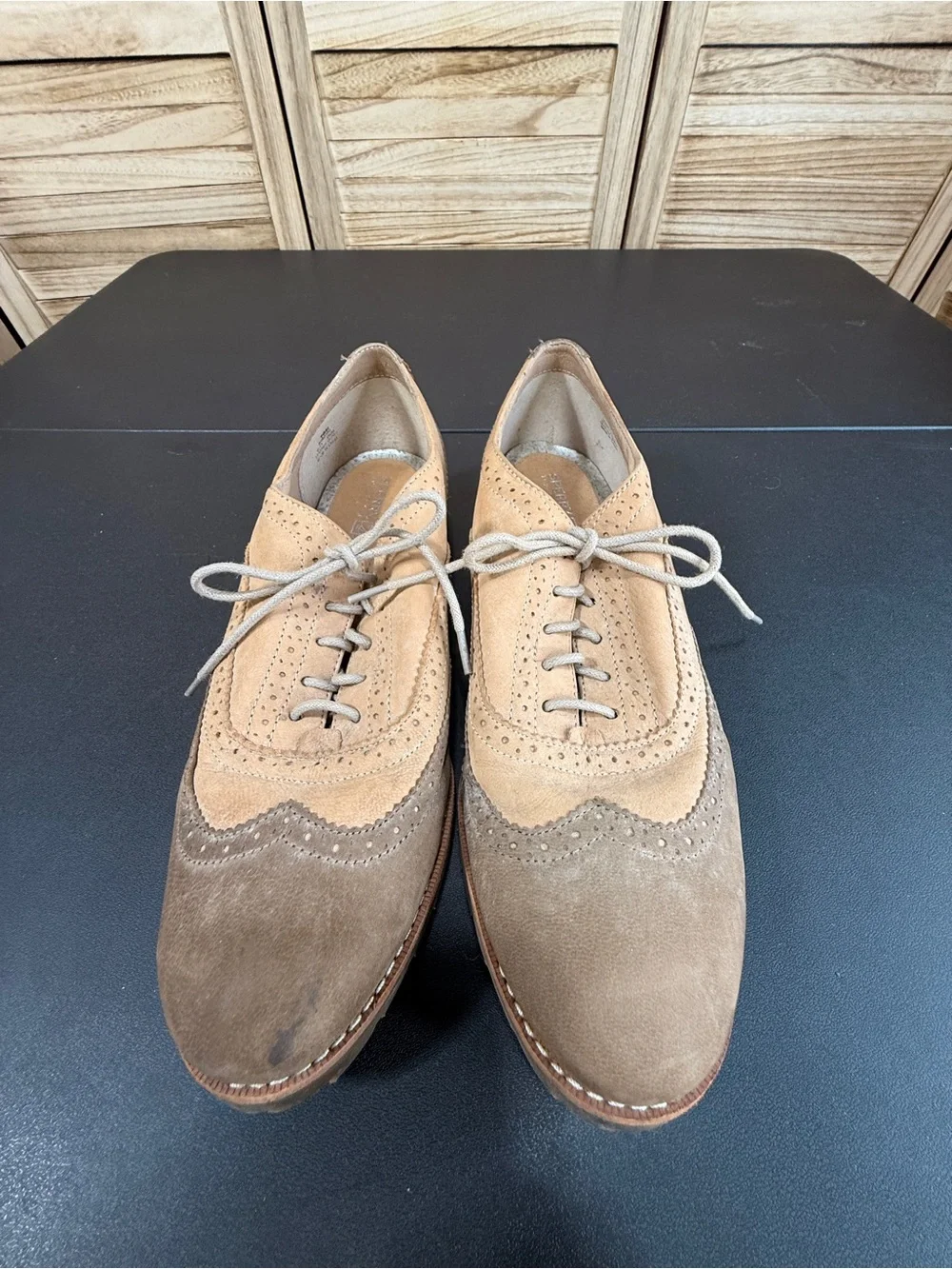 Sperry Top Sider Ashbury Suede Two-Tone Wingtip Oxfords Size 10M